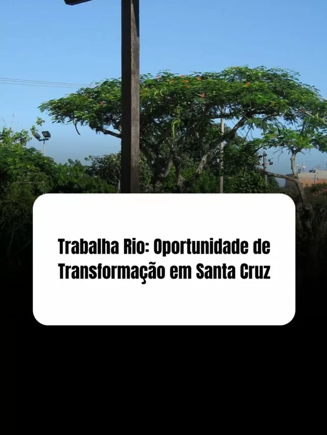 Trabalhar Rio: Oportunidade de Transformação em Santa Cruz